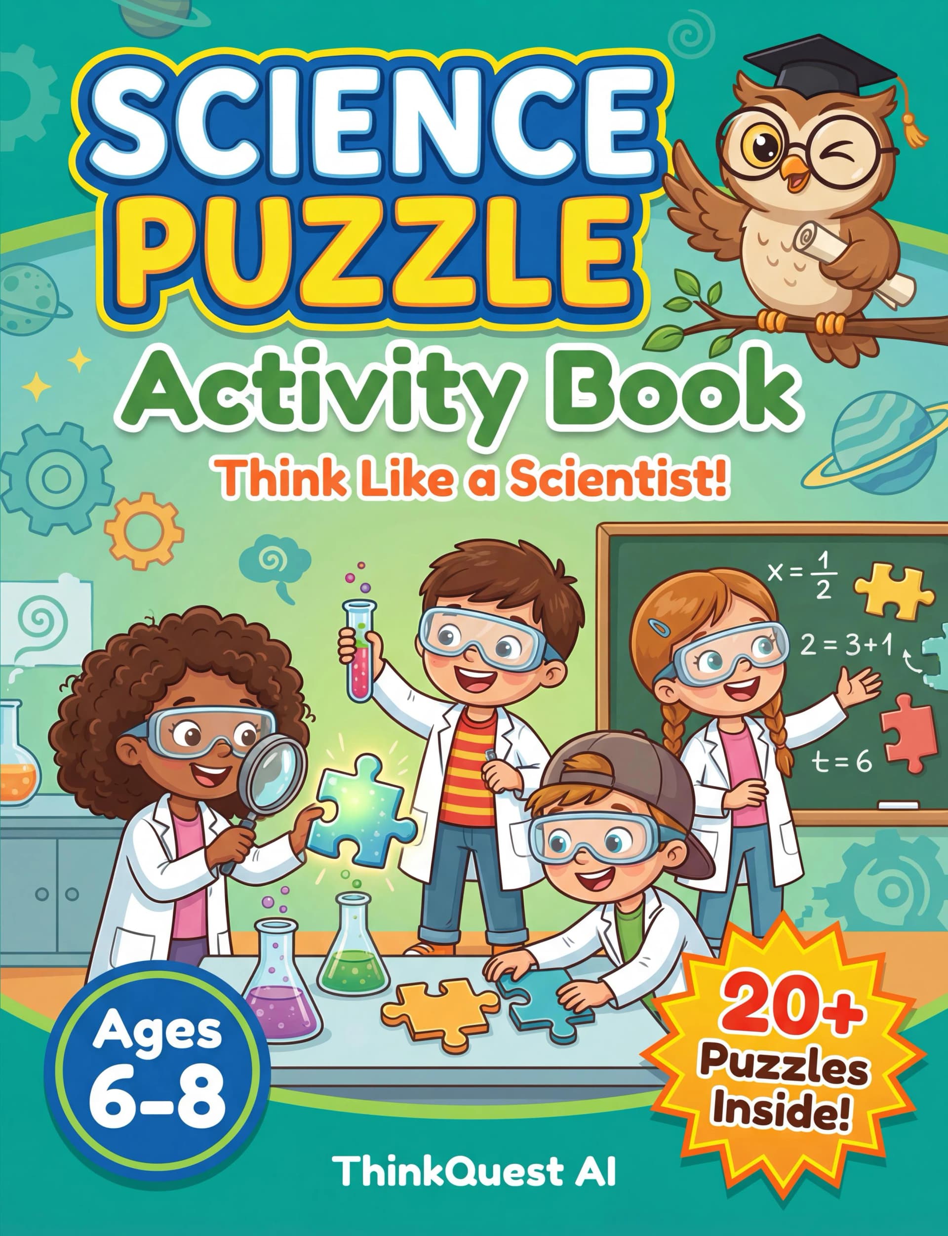Science Puzzle Activity Book